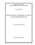 Luận văn Thạc sĩ Kinh tế: Đánh giá năng lực cạnh tranh của công ty Scavi ở thị trường Việt Nam