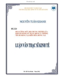 Luận văn Thạc sĩ Kinh tế: Đo lường mức độ trung thành của khách hàng sử dụng dịch vụ thông tin di động tại Biên Hòa, Đồng Nai