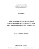 Luận văn Thạc sĩ Y học: Nồng độ Homocysteine huyết tương ở bệnh nhân tăng huyết áp nguyên phát điều trị tại bệnh viện A tỉnh Thái Nguyên