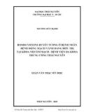 Luận văn Thạc sĩ Y học: Nồng độ Homocysteine huyết tương ở bệnh nhân bệnh động mạch vành điều trị tại khoa Tim mạch - Bệnh viện đa khoa Trung ương Thái Nguyên