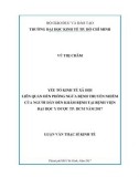 Luận văn Thạc sĩ Kinh tế: Đánh giá các yếu tố kinh tế xã hội liên quan đến phòng ngừa bệnh truyền nhiễm của người dân đến khám bệnh tại Bệnh viện Đại học Y Dược TP.HCM năm 2017