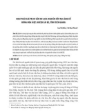 Khai thác giá trị di sản du lịch: Nghiên cứu tại làng cổ Đông Hòa Hiệp, huyện Cái Bè, tỉnh Tiền Giang