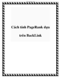 Cách tính PageRank dựa trên BackLink