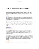 Cách cài đặt Server VMware ESXi4