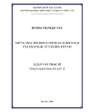 Luận văn Thạc sĩ Quan hệ quốc tế: Những thay đổi trong chính sách đối ngoại của Myanmar từ năm 2011 đến nay