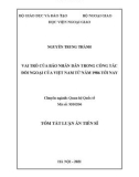 Tóm tắt Luận án Tiến sĩ Quan hệ Quốc tế: Vai trò của báo Nhân dân trong công tác đối ngoại của Việt Nam từ năm 1986 tới nay