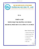 Đề tài: CHIẾN LƯỢC THÂM NHẬP THỊ TRƯỜNG SẢN PHẨM BAO BÌ TỰ PHÂN HỦY CỦA CÔNG TY AN PHÁT