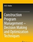 Ebook Construction Program Management – Decision Making and Optimization Techniques - Part 1