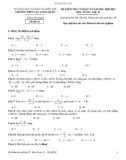 Đề thi học kì 2 môn Toán lớp 11 năm 2020-2021 có đáp án - Trường THPT Lạc Long Quân