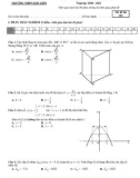 Đề thi học kì 2 môn Toán lớp 11 năm 2020-2021 có đáp án - Trường THPT Kim Liên, Hà Nội