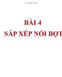 Bài giảng môn Tin 7 bài 4 sách Cánh diều: Sắp xếp nổi bọt