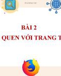 Bài giảng môn Tin 7 bài 2 sách Cánh diều: Làm quen với trang tính