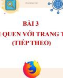 Bài giảng môn Tin 7 bài 3 sách Cánh diều: Làm quen với trang tính (tiếp theo)