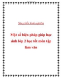 Sáng kiến kinh nghiệm: Một số biện pháp giúp học sinh lớp 2 học tốt môn tập làm văn