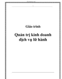 Giáo trình: Quản trị kinh doanh dịch vụ lữ hành