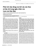 Phân tích dao động của kết cấu cầu theo số liệu tải trọng ngẫu nhiên của trạm cân Dầu Giây