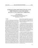 Đánh giá tổng hợp tiềm năng du lịch sinh thái dựa vào cộng đồng huyện A Lưới, tỉnh Thừa Thiên Huế