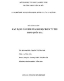 Sáng kiến kinh nghiệm THPT: Các dạng câu hỏi của bài đọc điền từ thi THPT Quốc gia