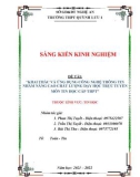 Sáng kiến kinh nghiệm THPT: Khai thác và ứng dụng công nghệ thông tin nhằm nâng cao chất lượng dạy học trực tuyến môn tin học cấp THPT