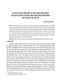 Các yếu tố ảnh hưởng đến sự chấp nhận trải nghiệm lưu trú tại khách sạn ứng dụng công nghệ thông minh của du khách tại Cần Thơ