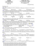 Đề thi thử tốt nghiệp THPT môn Vật lý năm 2022-2023 có đáp án - Sở GD&ĐT Nam Định