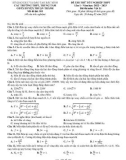 Đề thi thử tốt nghiệp THPT môn Vật lý năm 2023 có đáp án (Lần 1) - Cụm trường THPT huyện Thuận Thành, Bắc Ninh