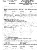 Đề thi thử tốt nghiệp THPT môn Vật lý năm 2022-2023 (Lần 2) - Trường THPT chuyên Nguyễn Trãi, Hải Dương