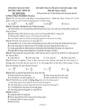 Đề thi học kì 2 môn Vật lí lớp 12 năm 2022-2023 có đáp án - Trường THPT Uông Bí (Đề minh họa)