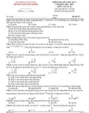 Đề kiểm tra giữa học kì 1 môn Vật lý lớp 12 năm 2022-2023 - Trường THPT Hồ Nghinh (Mã đề 117)