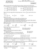 Đề thi giữa học kì 1 môn Vật lí lớp 12 năm 2021-2022 có đáp án - Trường THPT Núi Thành