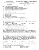 Đề thi giữa học kì 2 môn Vật lí lớp 12 năm 2020-2021 có đáp án - Trường THPT Phan Ngọc Hiển