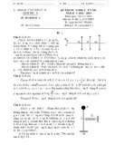 Đề thi chọn học sinh giỏi cấp tỉnh môn Vật lý lớp 12 năm học 2012-2013 – Sở Giáo dục và Đào tạo Ninh Thuận (Đề chính thức)
