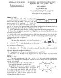 Đề thi chọn học sinh giỏi môn Vật lý lớp 12 năm học 2012-2013 – Sở Giáo dục và Đào tạo Ninh Bình (Đề chính thức)