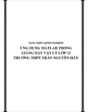 SKKN: Ứng dụng Matlab trong giảng dạy Vật lý lớp 12 Trường THPT Trần Nguyên Hãn