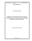 Luận án Tiến sĩ Y học: Nghiên cứu ứng dụng phẫu thuật nội soi kết hợp nội soi tán sỏi qua đường hầm Kehr trong mổ lại sỏi đường mật