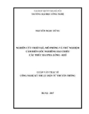 Luận văn Thạc sĩ Công nghệ kỹ thuật Điện tử, truyền thông: Nghiên cứu thiết kế, mô phỏng và thử nghiệm cảm biến góc nghiêng hai chiều cấu trúc hai pha lỏng – khí