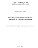 Luận án Tiến sĩ Công nghệ kỹ thuật Điện tử Truyền thông: Phân tích và xử lý tín hiệu cho dữ liệu không đầy đủ ứng dụng trong y sinh