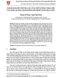 Đánh giá mức độ tin cậy của trữ lượng than mỏ Cao Sơn, Quảng Ninh bằng mô hình toán địa chất