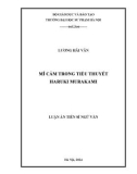 Luận án Tiến sĩ Ngữ văn: Mĩ cảm trong tiểu thuyết Haruki Murakami