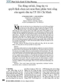 Tác động xã hội, lòng tin và quyết định chọn nơi mua thực phẩm tươi sống của người dân tại TP. Hồ Chí Minh