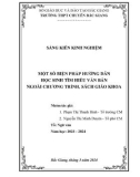 Sáng kiến kinh nghiệm THPT: Một số biện pháp hướng dẫn học sinh tìm hiểu văn bản ngoài chương trình, sách giáo khoa