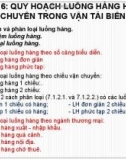 Bài giảng Quản lý khai thác đội tàu - Chương 6: Quy hoạch luồng hàng hóa vận chuyển trong vận tải biển