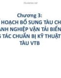 Bài giảng Quản lý khai thác đội tàu - Chương 3: Lập kế hoạch bổ sung tàu cho các doanh nghiệp vận tải biển và công tác chuẩn bị kỹ thuật cho tàu vận tải biển