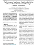 The influence of intellectual capital on the market value: Evidences from food and beverage company in Indonesia