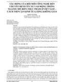 Tác động của đổi mới công nghệ đến chuyển dịch cơ cấu lao động trong ngành chế biến thực phẩm ở Việt Nam – cách tiếp cận kinh tế lượng không gian