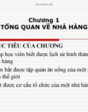 Bài giảng Kinh doanh nhà hàng: Chương 1 - Tổng quan về nhà hàng