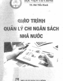 Giáo trình Quản lý chi ngân sách nhà nước: Phần 1