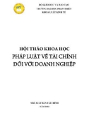 Pháp luật về tài chính đối với doanh nghiệp - Hội thảo khoa học: Phần 1