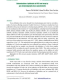 Determination of phthalate in PVC food wrap by gas chromatography mass spectrometry