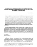 Cost allocation, management accounting implementation to improve performance management in bank for investment and development of Vietnam (BIDV)